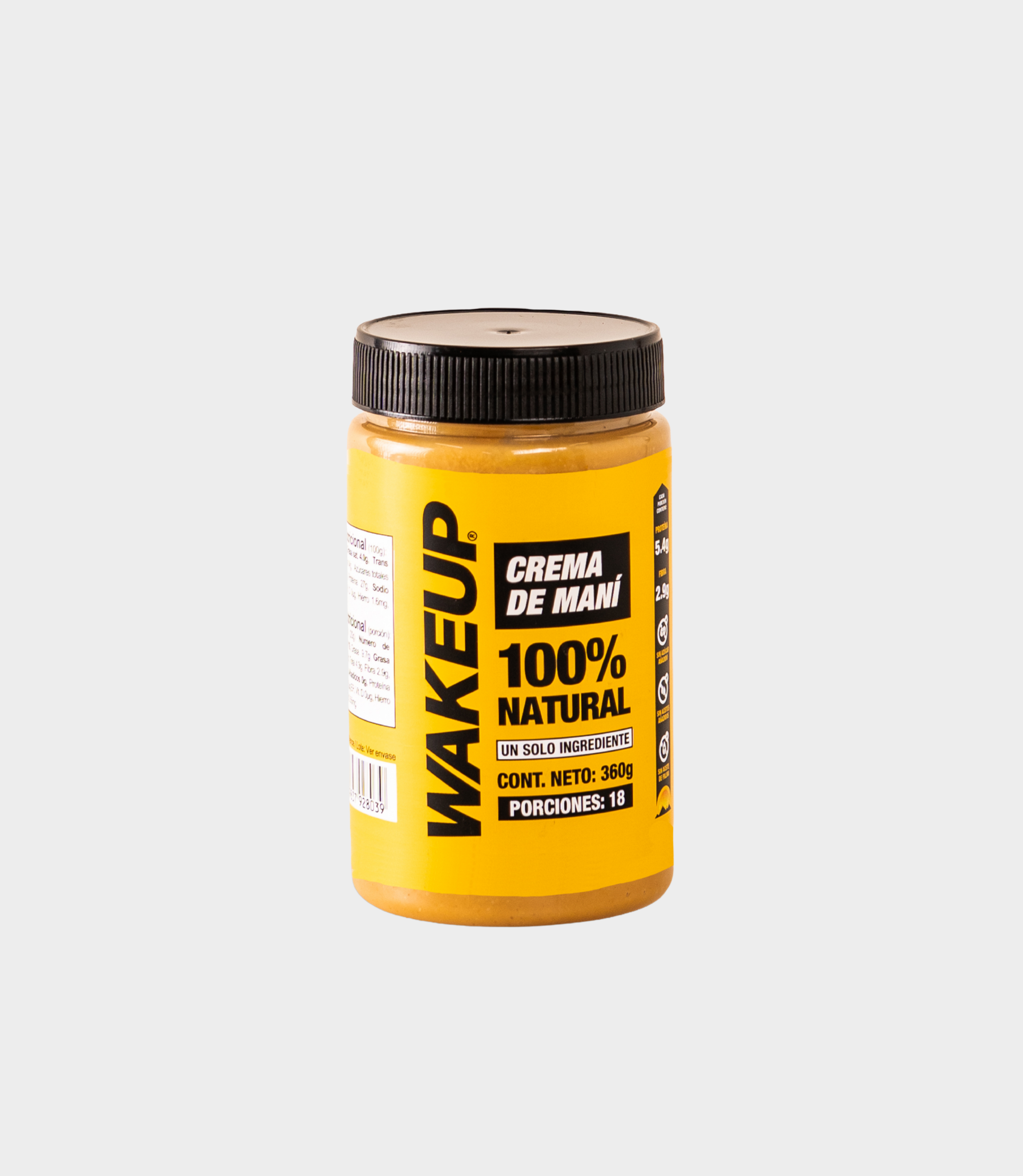 CREMA DE MANÍ NATURAL 360g