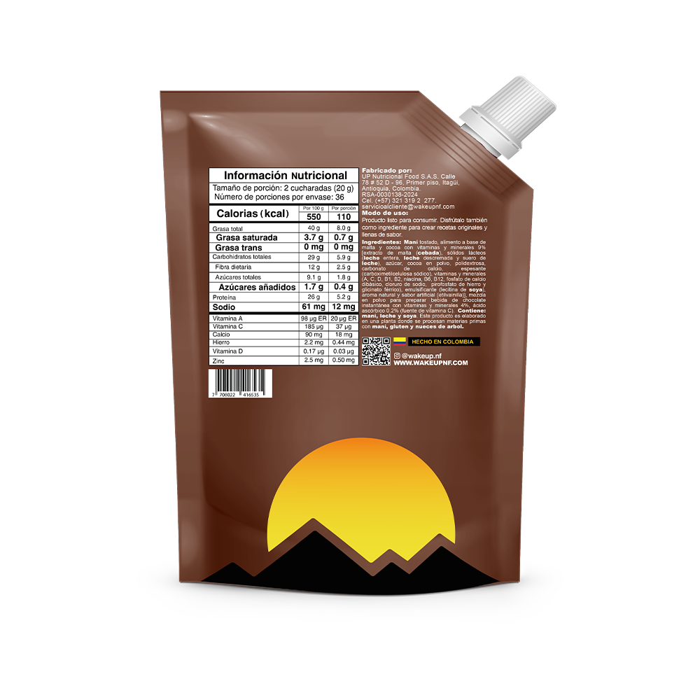 CREMA DE MANI CON CHOCOLATE 720g