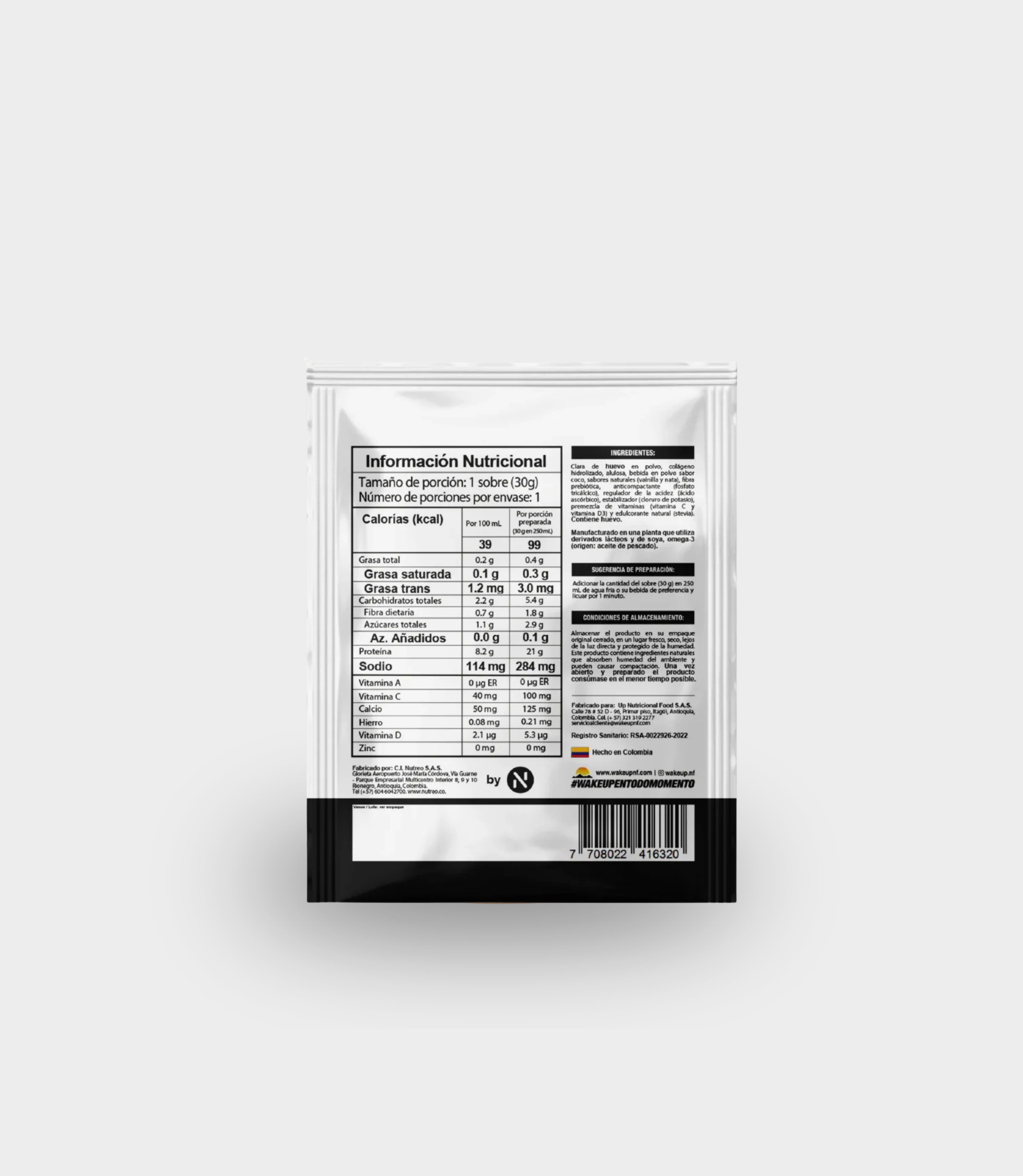 EGG WHITE PROTEIN SACHET 30G