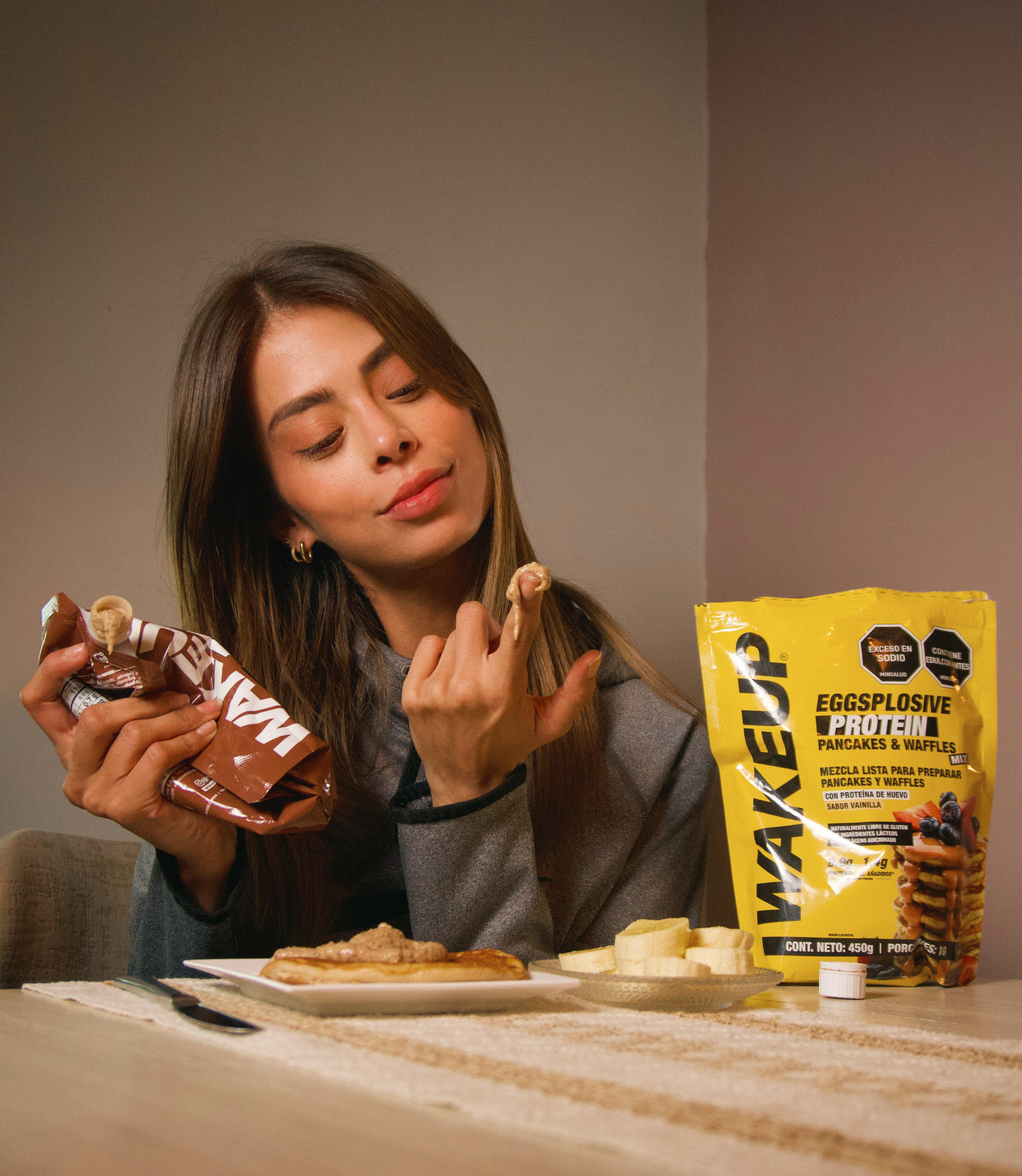 PREMEZCLA PARA PANCAKES Y WAFFLES ALTA EN PROTEÍNA 450g