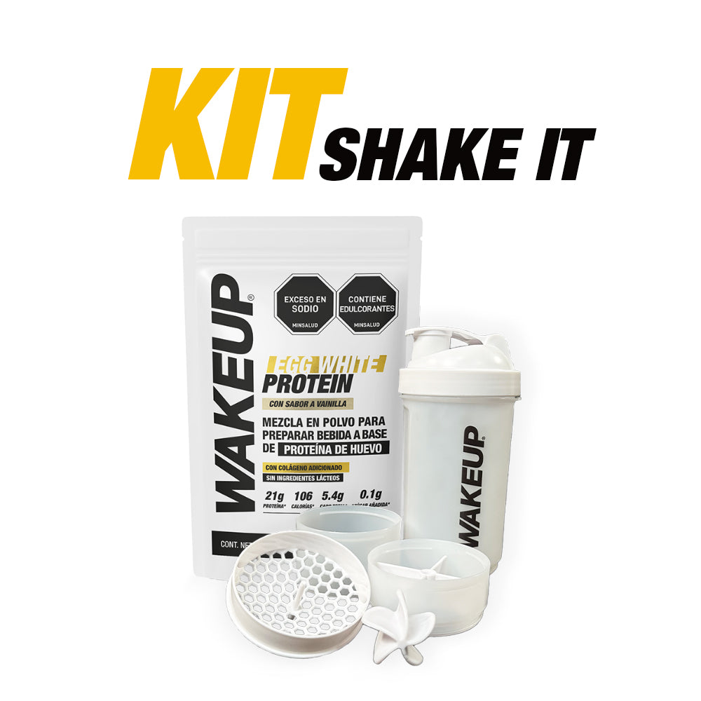 KIT EGG WHITE PROTEIN + SHAKER