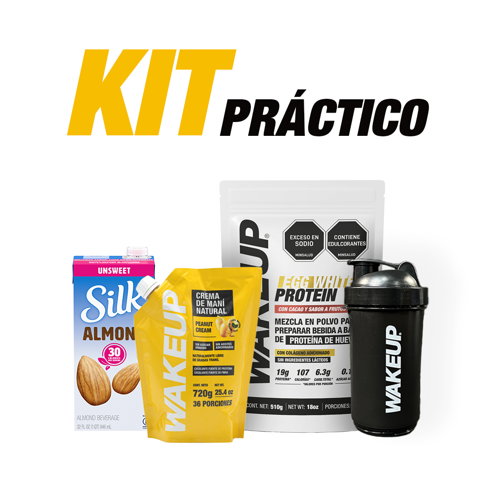 KIT EGG WHITE PROTEIN PRACTICO WAKEUP