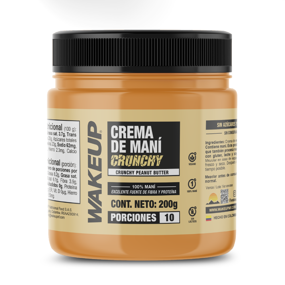 CREMA DE MANI CRUNCHY 200G