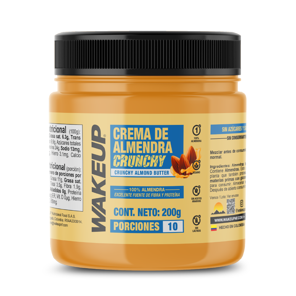 CREMA DE ALMENDRAS CRUNCHY 200g