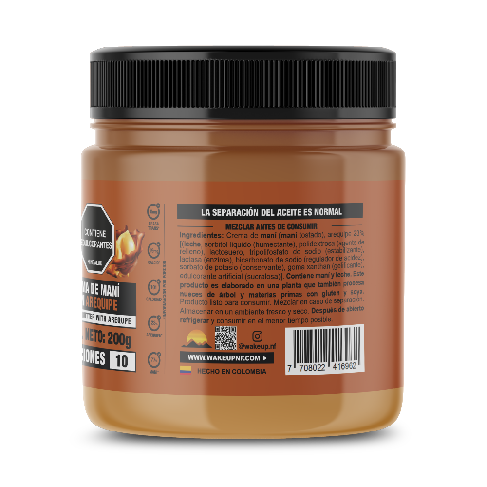 CREMA DE MANI CON AREQUIPE 200G