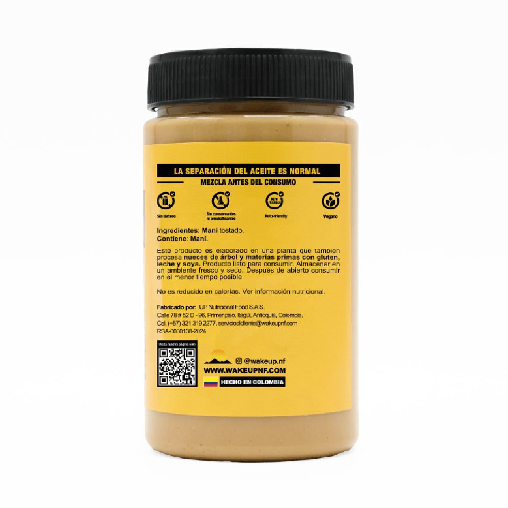 CREMA DE MANÍ NATURAL 360g