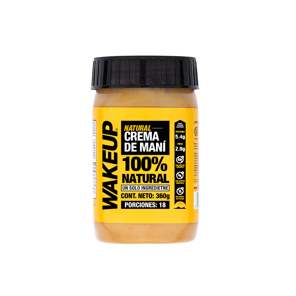 CREMA DE MANÍ NATURAL 360g