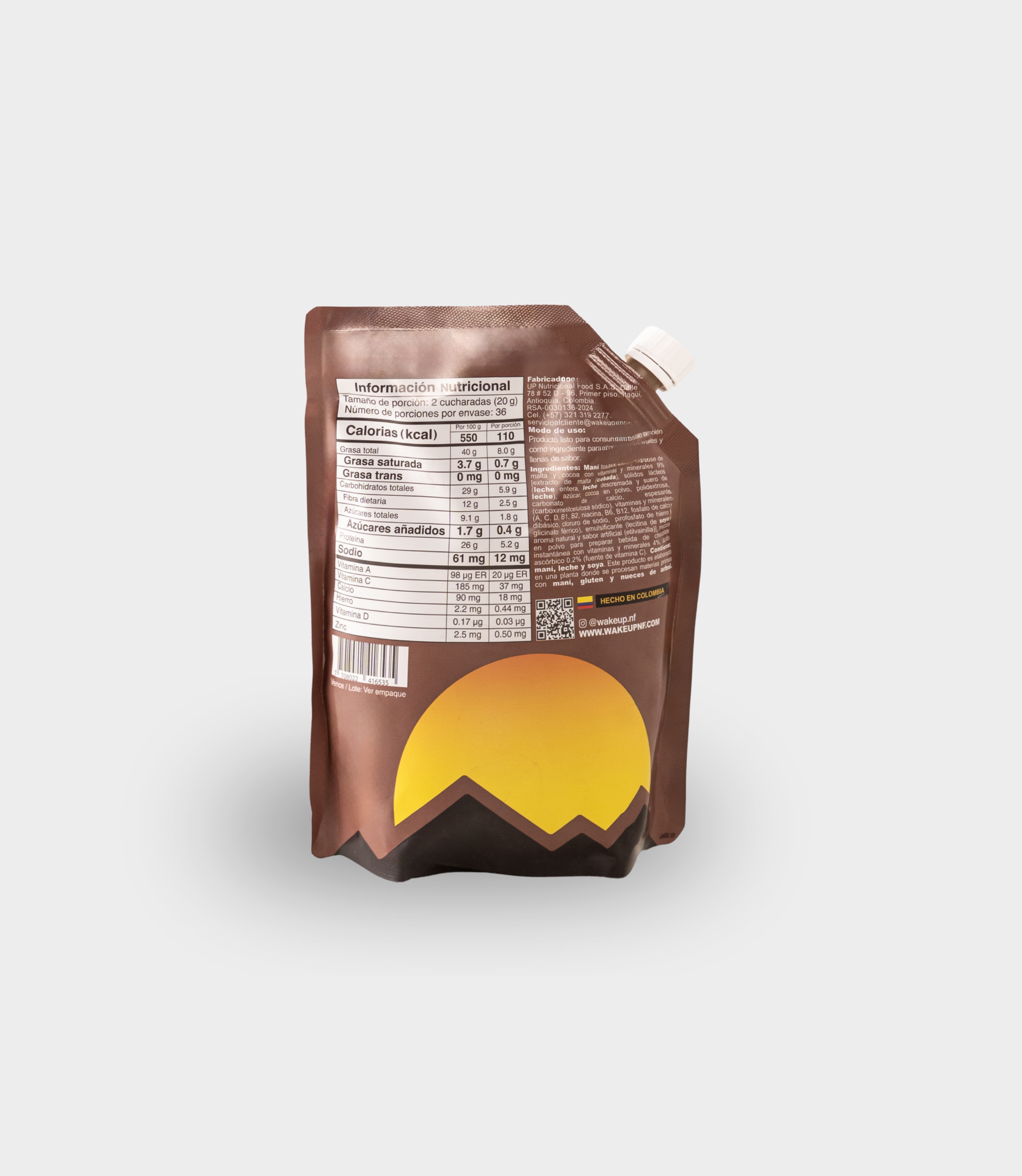 CREMA DE MANI CON CHOCOLATE 720g