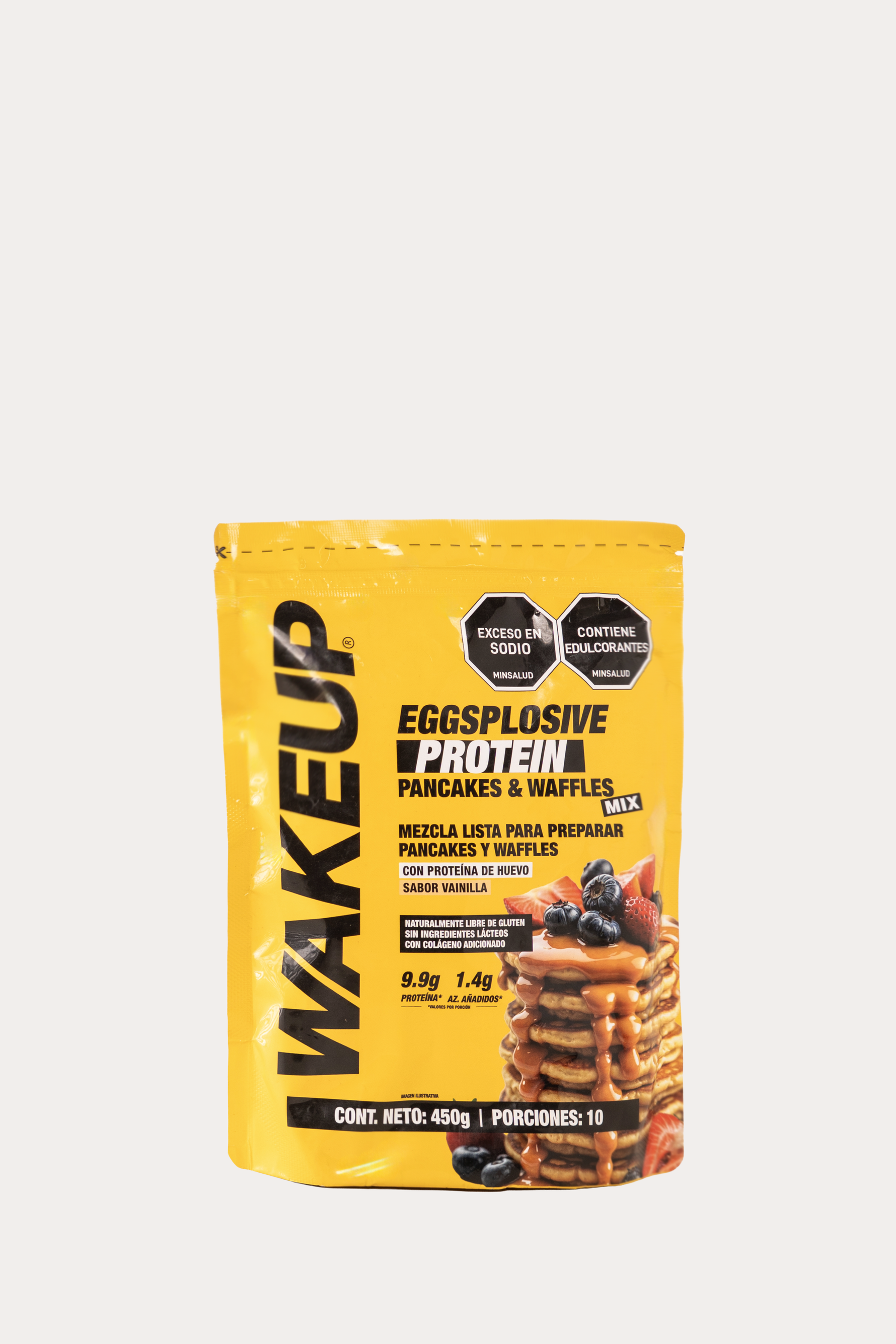 PREMEZCLA PARA PANCAKES Y WAFFLES ALTA EN PROTEÍNA 450g