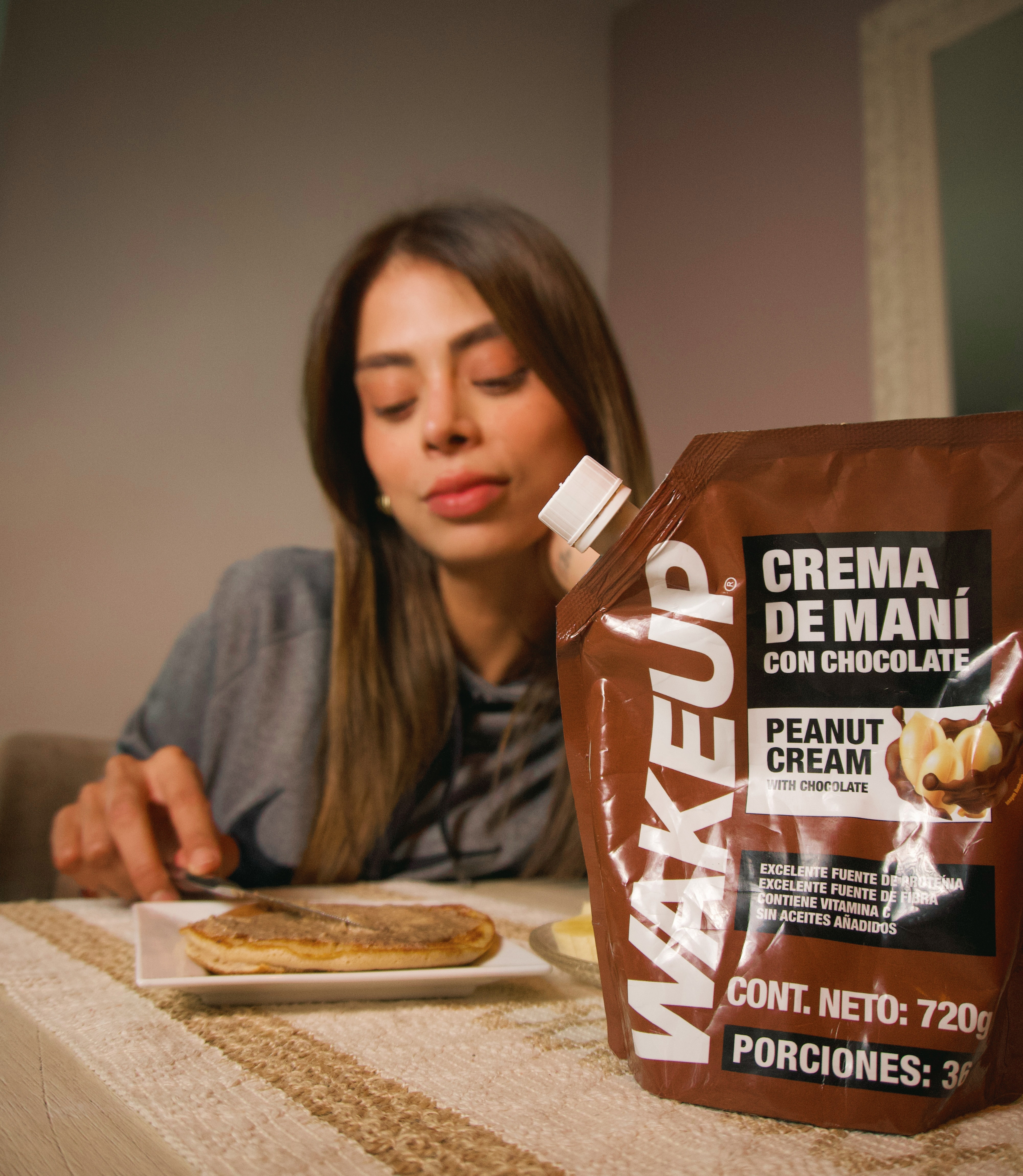 CREMA DE MANI CON CHOCOLATE 720g