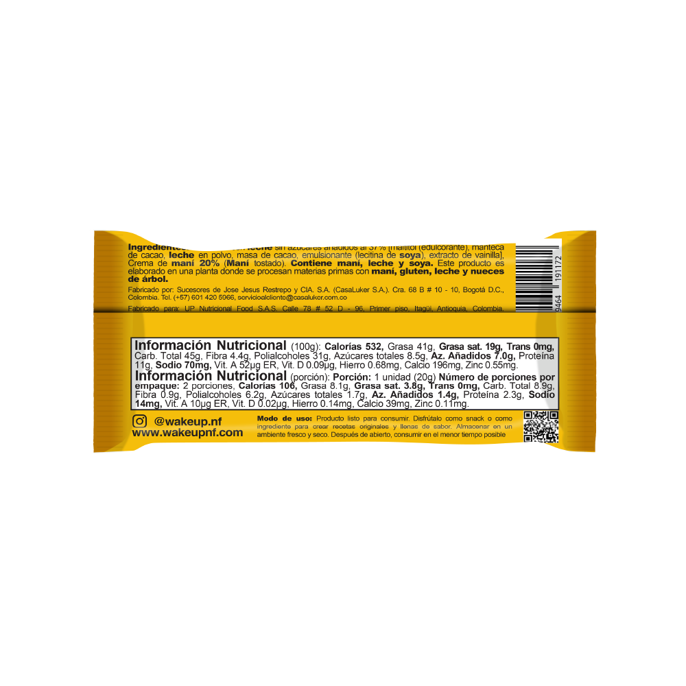 CHOCO UP NATURAL 40g