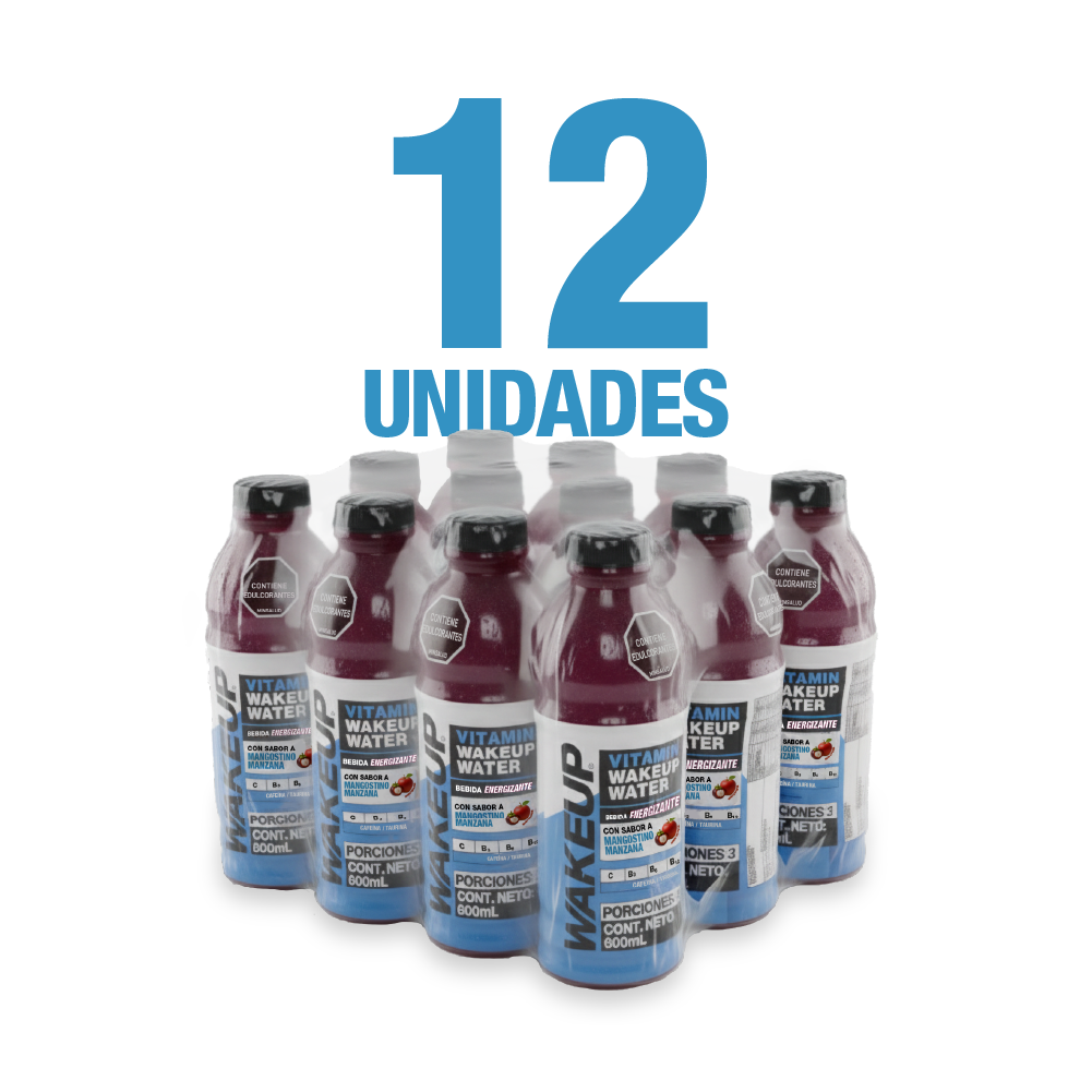 WAKEUP WATER ENERGY 600 ML - CAJA x 12 UND