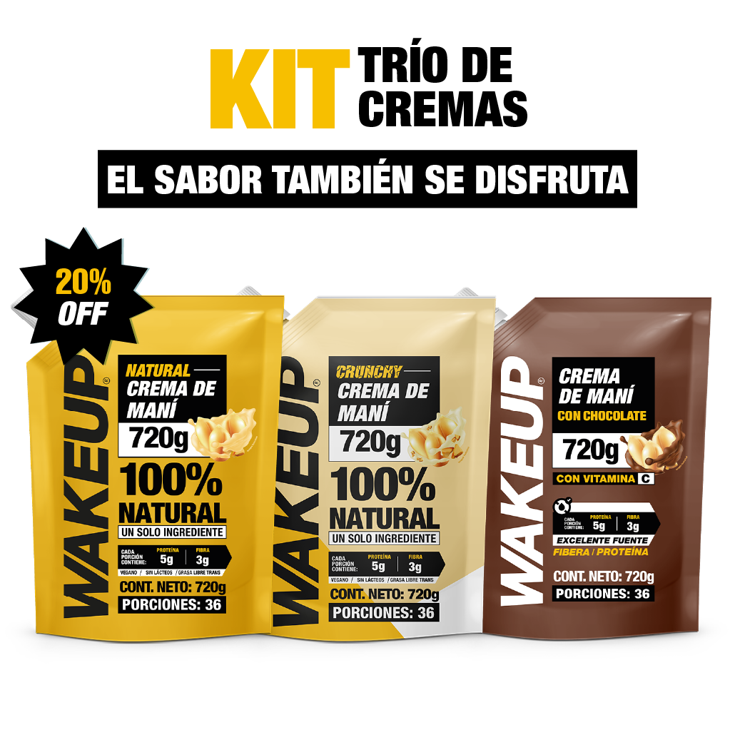 KIT TRÍO DE CREMAS WAKEUP