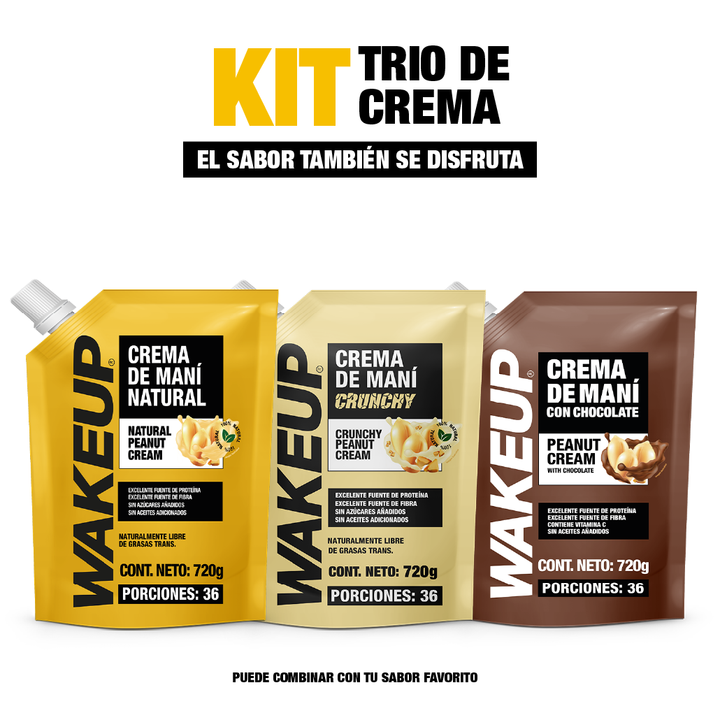 KIT TRÍO DE CREMAS WAKEUP