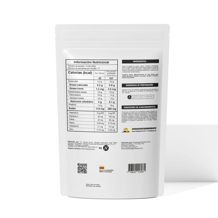 EGG WHITE PROTEIN CACAO Y FRUTOS ROJOS  510g