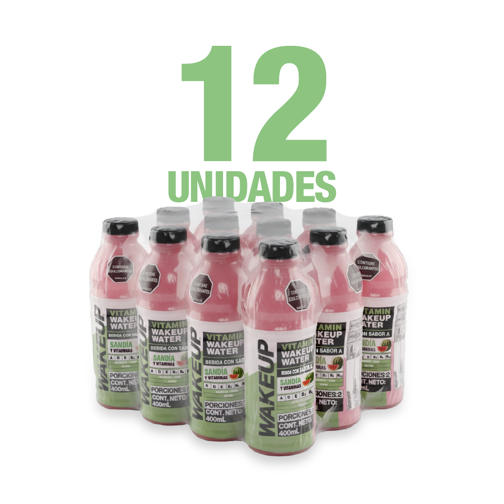 WAKEUP WATER LOADING 600 ML - CAJA x 12 UND